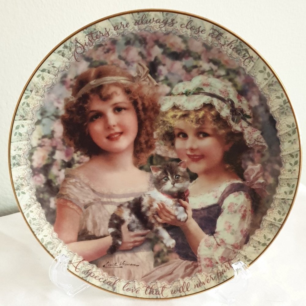 Decorative plate "Always close at Heart" by Emile Vernon